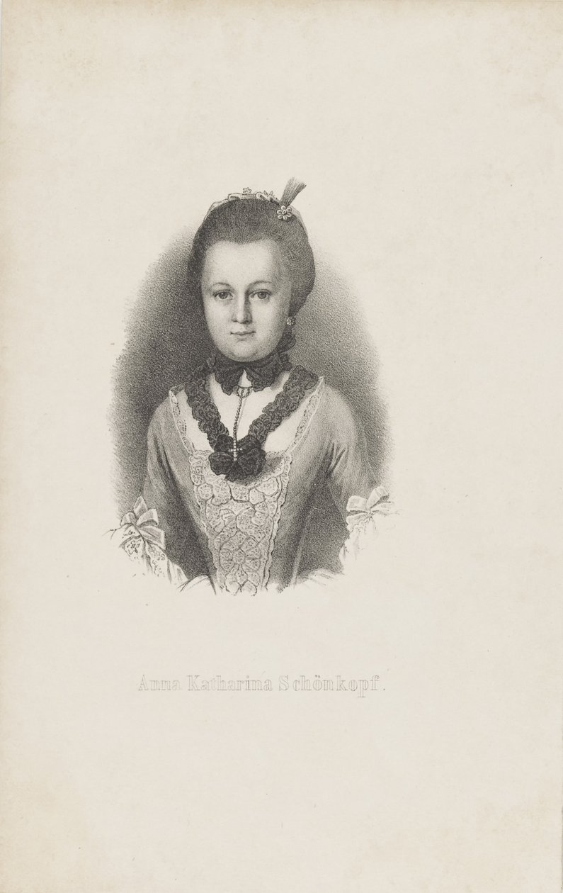 Anna Katharina Käthchen Schönkopf 1746-1810, kolem roku 1820. od Unbekannt