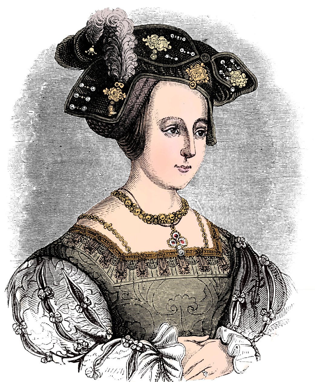 Anne Boleyn c1504-1536, druhá manželka Jindřicha VIII z Anglie, c1880 od Unbekannt