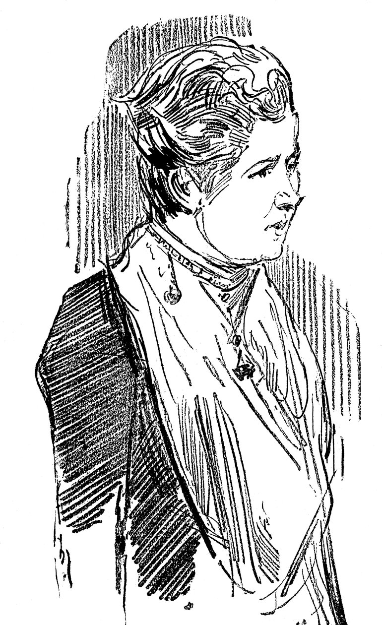 Annie Besant nee Wood 1847-1933, britský socialista a teosof, 1890 od Unbekannt