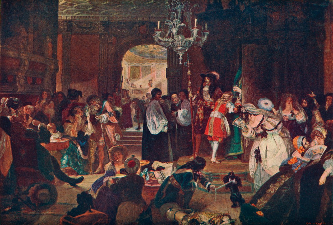 Předsíň ve Whitehallu v době umírání Karla II., 1685 1905 od Unbekannt