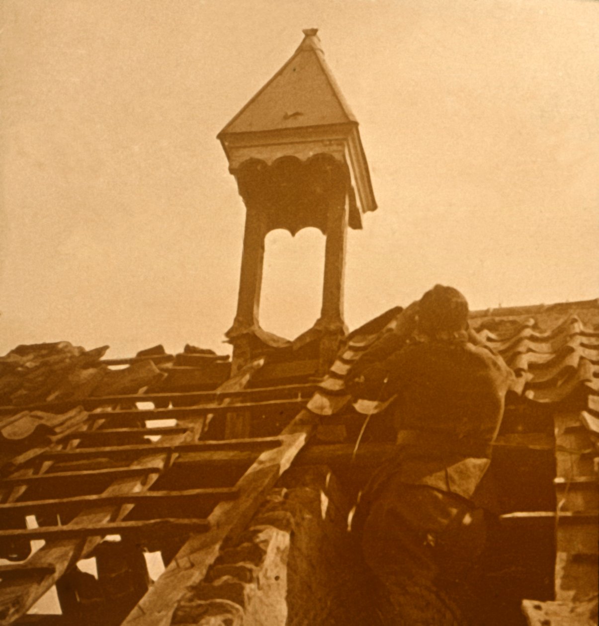 Protiletadlová palba, přední linie, c1914-c1918 od Unbekannt