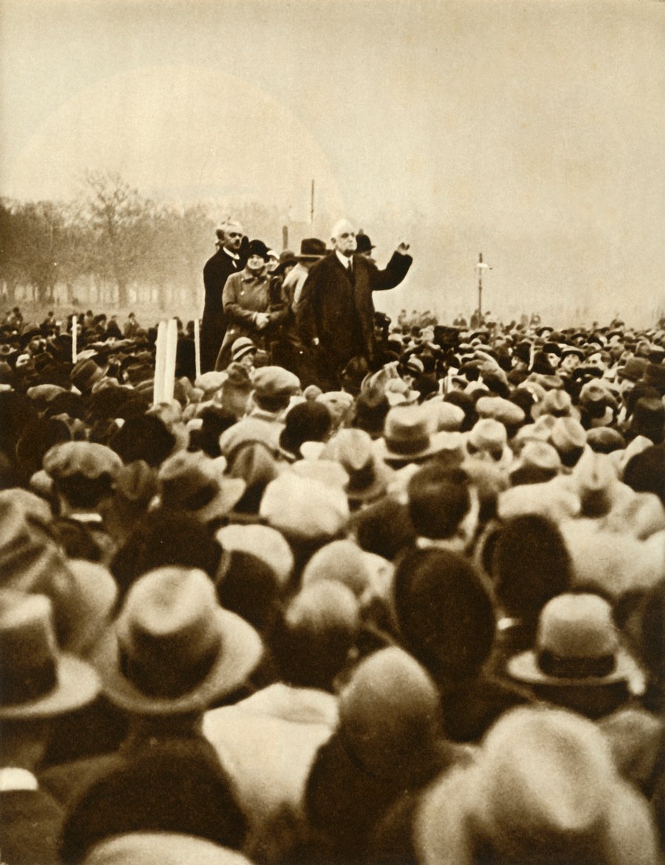 Protivládní demonstrace, Hyde Park, Londýn, 6. února 1933, 1935.i od Unbekannt
