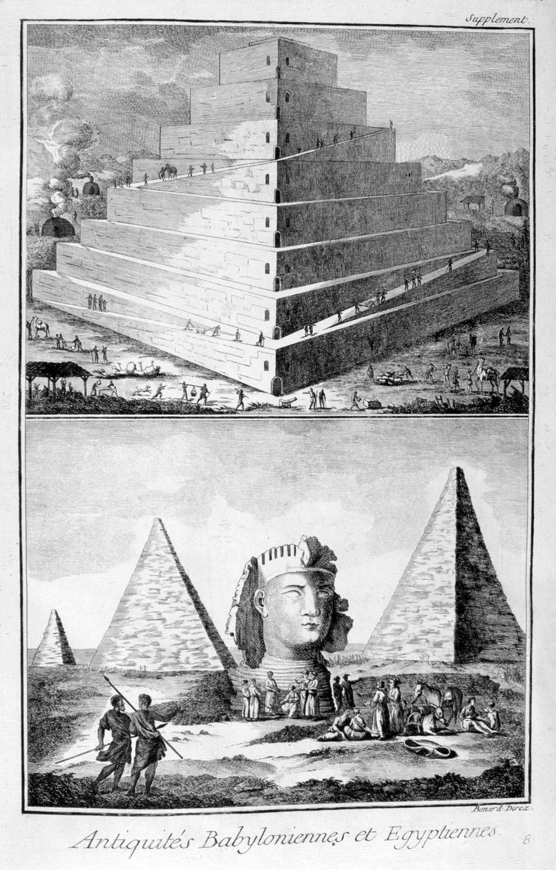 Starožitnosti Babylonie a Egypta, 1751-1777 od Unbekannt