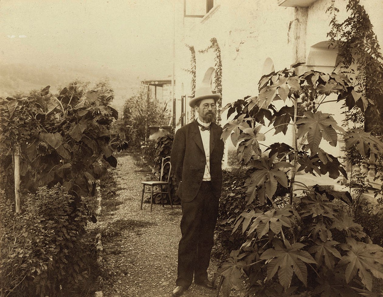 Anton Čechov, ruský autor, Jalta, Krym, Rusko, c1900 od Unbekannt