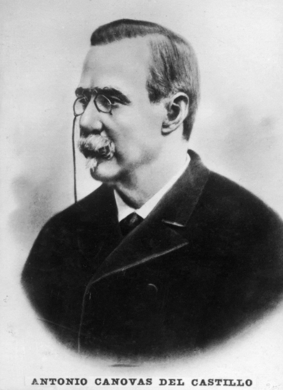 Antonio Canovas del Castillo, španělský premiér, c1910 od Unbekannt