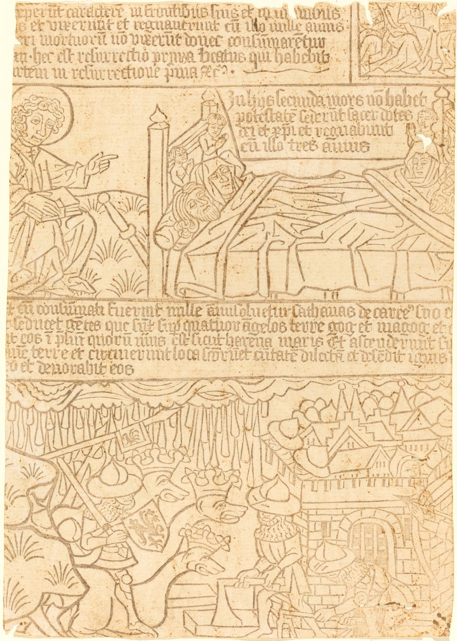 Apokalypsa Jana, list 42, c. 1465. od Unbekannt