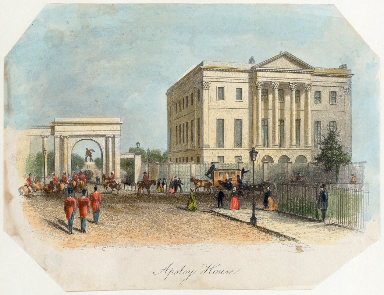 Apsley House, Hyde Park Corner, Londýn, 1850 od Unbekannt