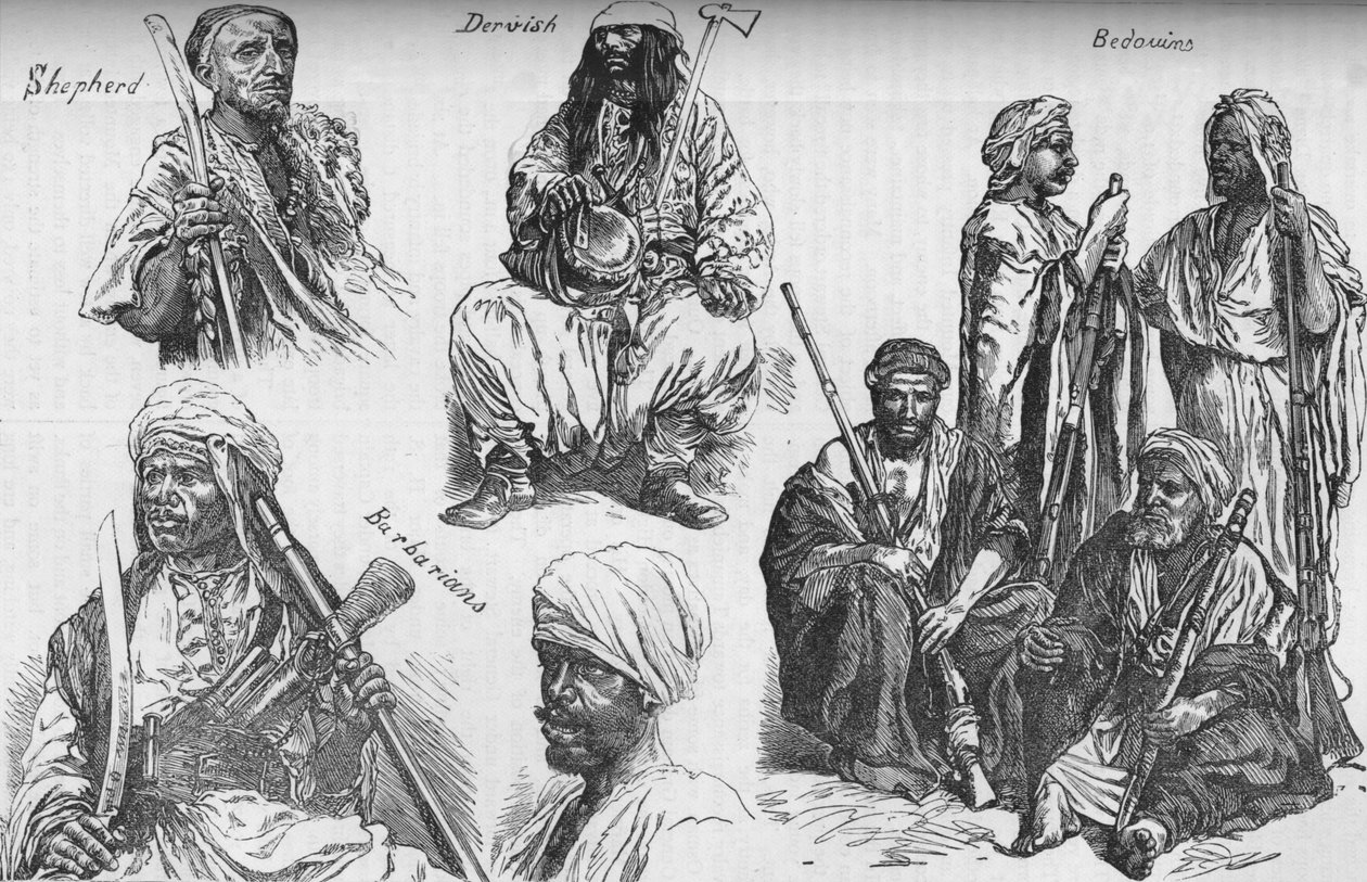Arabové ze Súdánu, c1881-85 od Unbekannt