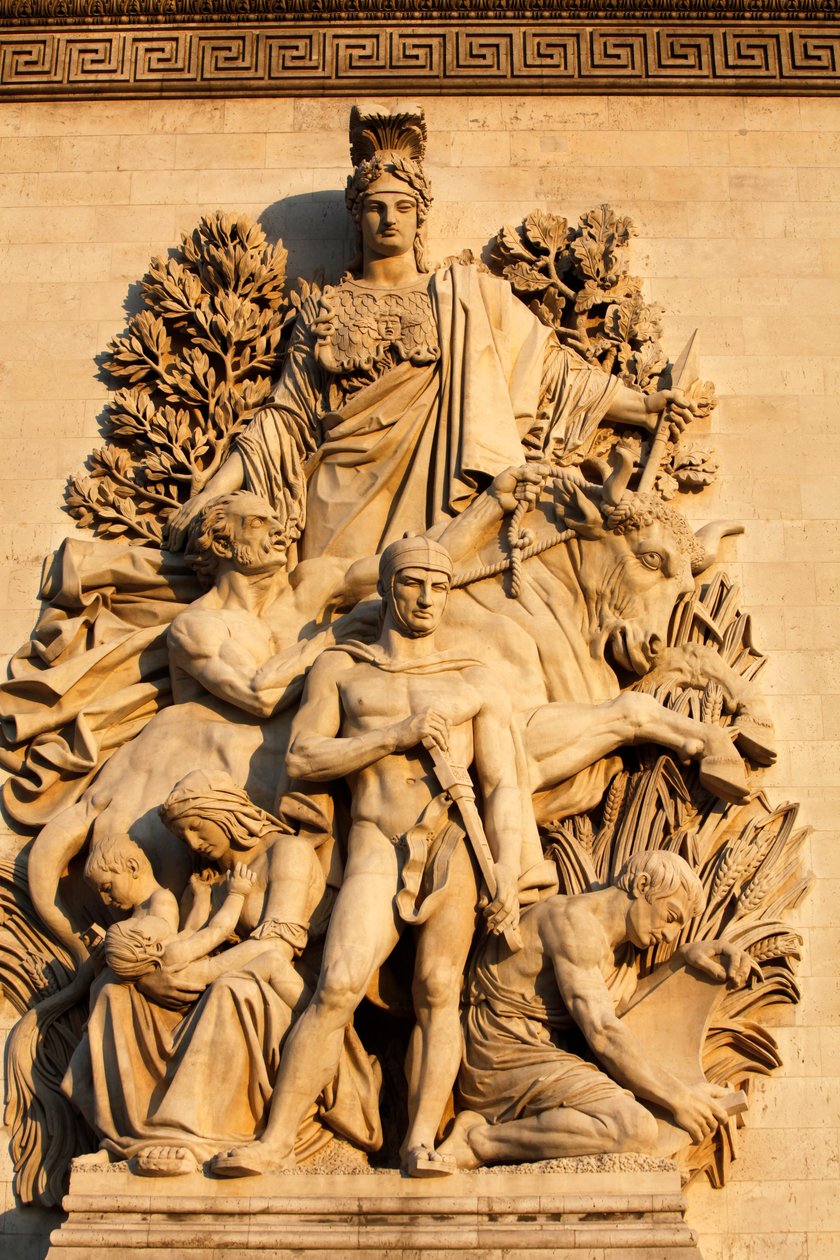 Socha Arc de Triomphe: Triumf od Antoine Etex (1810), Paříž, Francie od Unbekannt