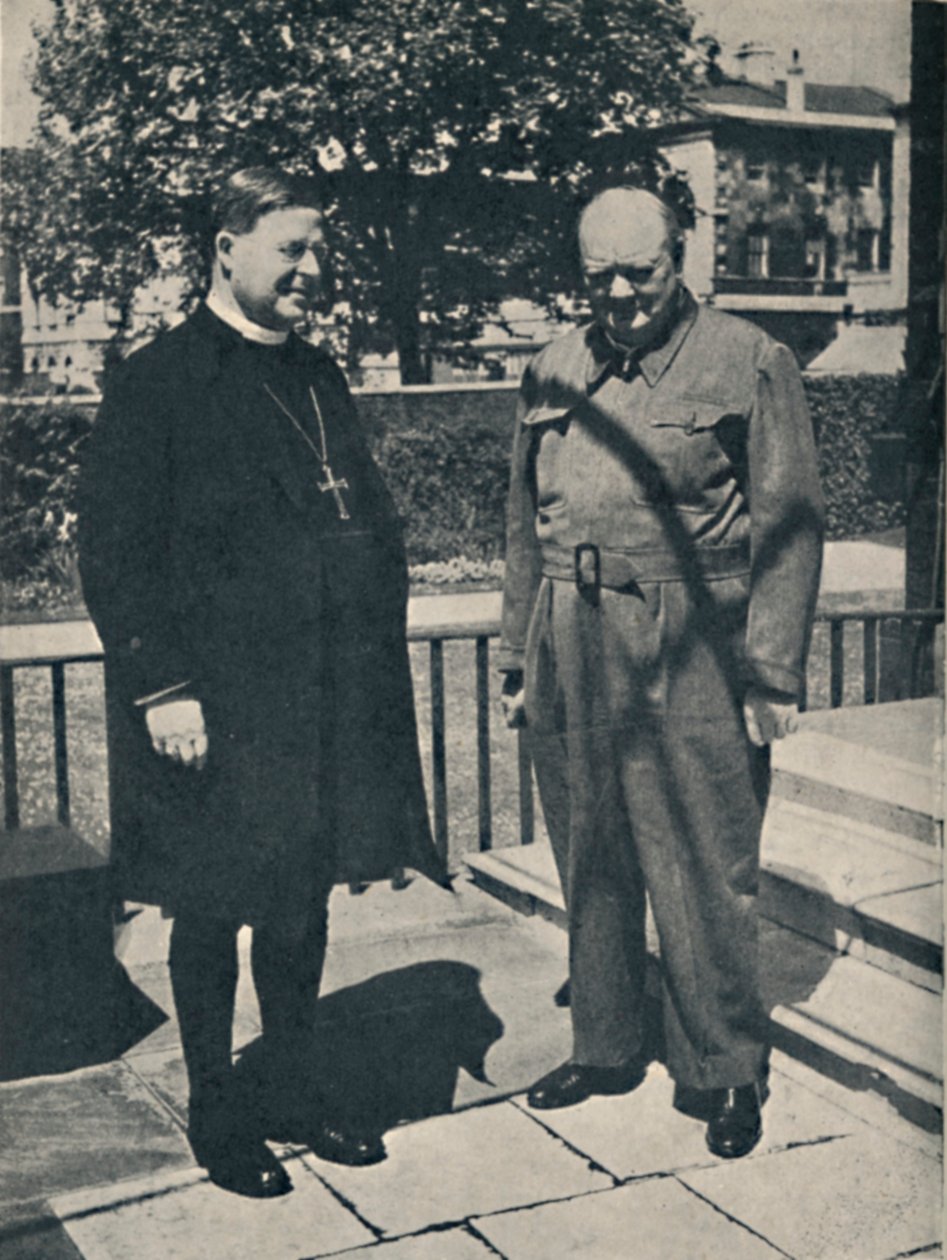 Arcibiskup z Canterbury v čísle 10, Downing Street, c1943, 1945. od Unbekannt