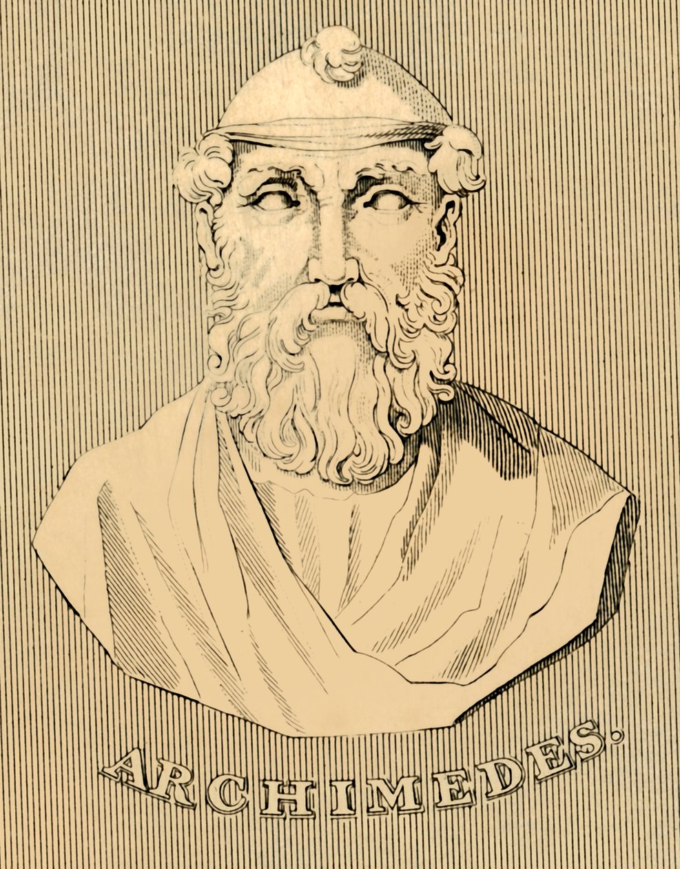 Archimedes, c287-212 př.nl, 1830. od Unbekannt