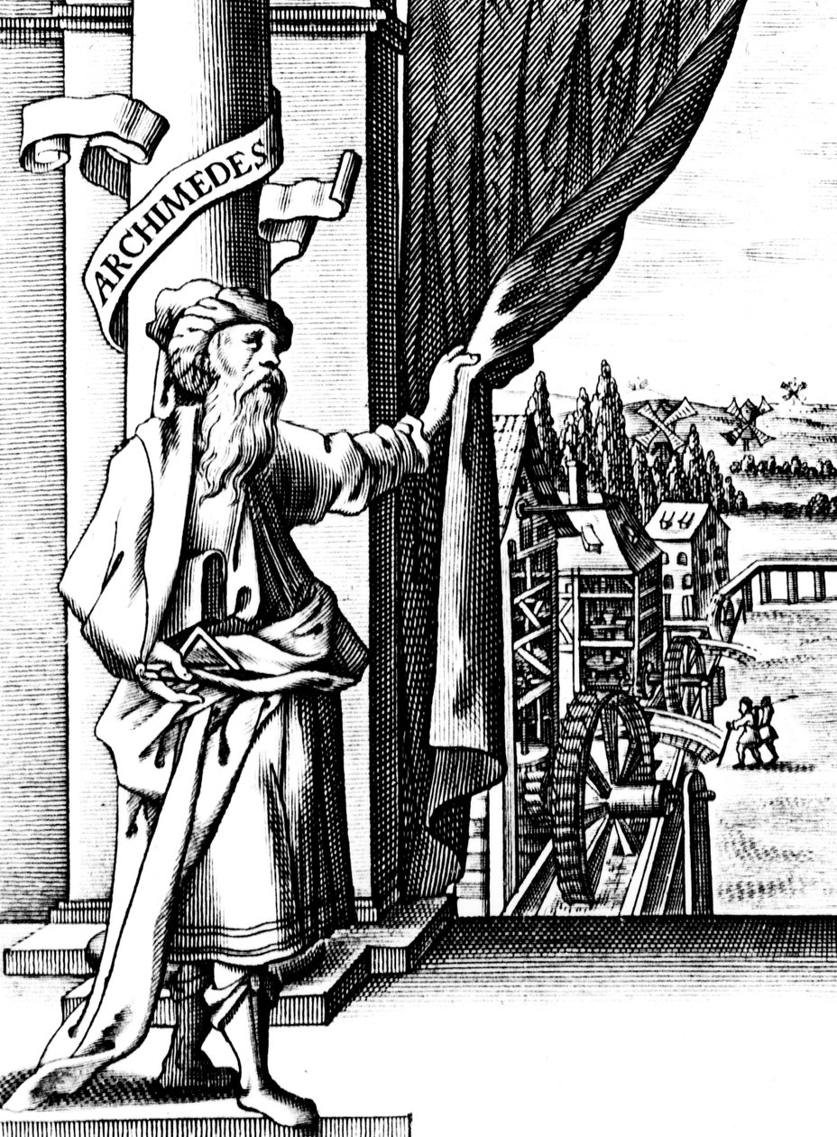 Archimedes c287-212 př.nl, starověký řecký matematik a vynálezce od Unbekannt