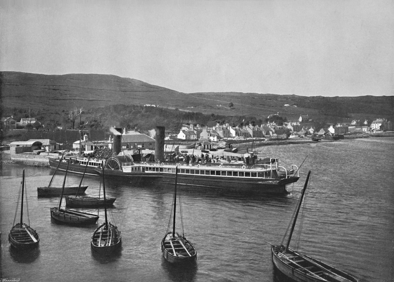 Ardrishaig - Parník Columba na Ardrishaig Quay, 1895 od Unbekannt