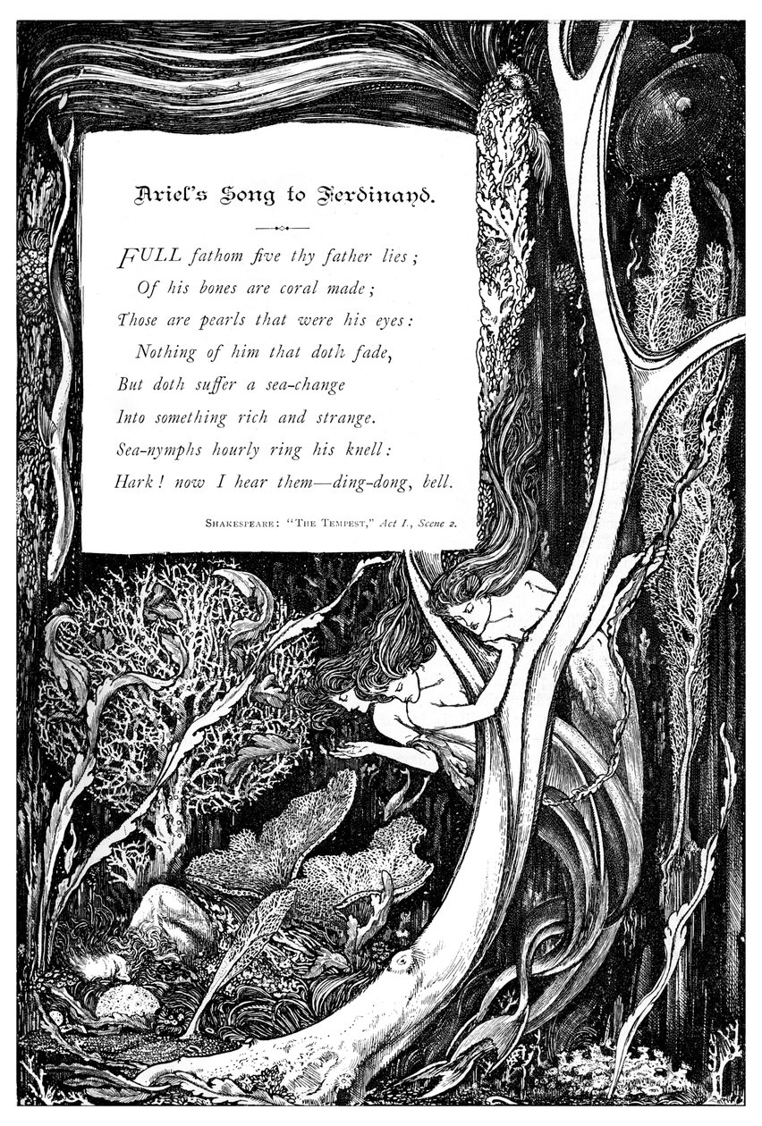 Ariels píseň Ferdinandovi, 1895 od Unbekannt