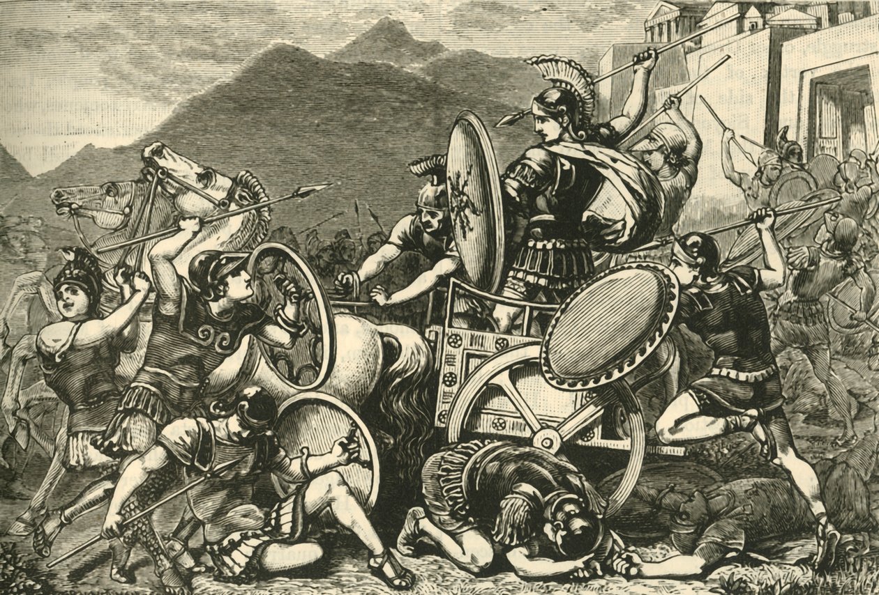 Aristomenes se probojovával z Eiry, 1890. od Unbekannt