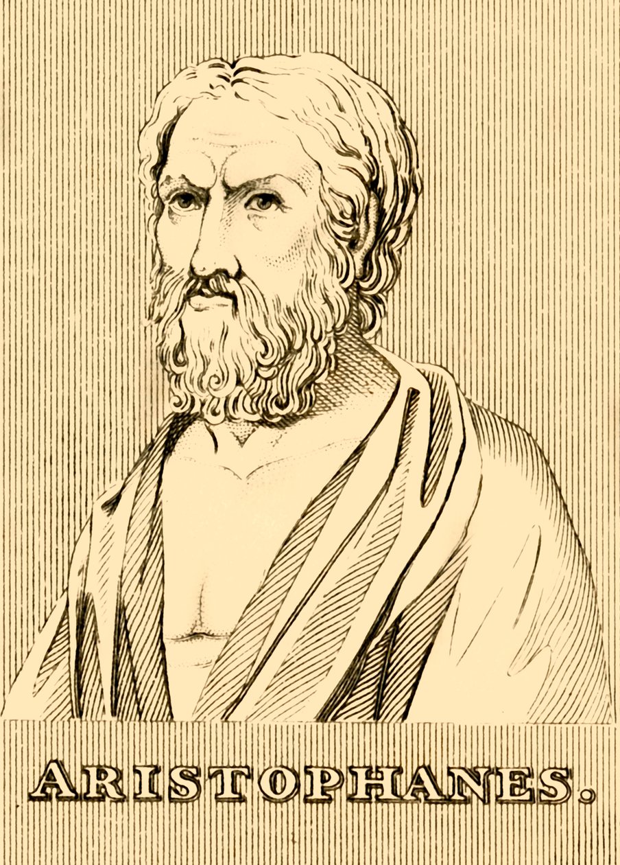 Aristofanes, c460-380 př.nl, 1830. od Unbekannt