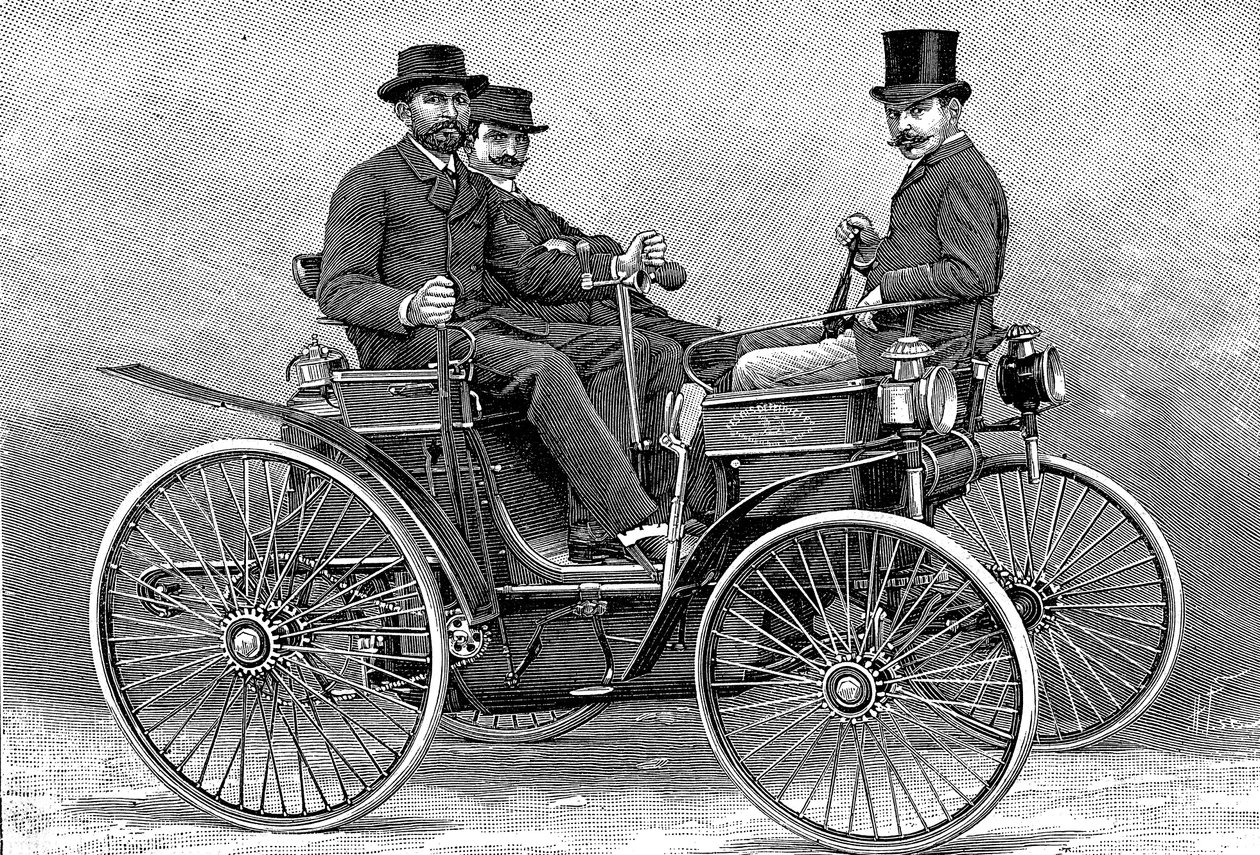 Armand Peugots první motorový vůz, 1890 od Unbekannt