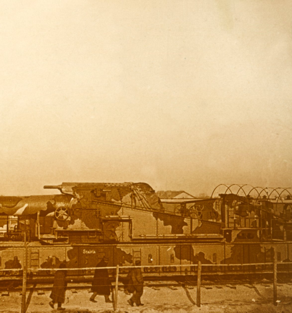 Obrněný vlak, c1914-c1918 od Unbekannt