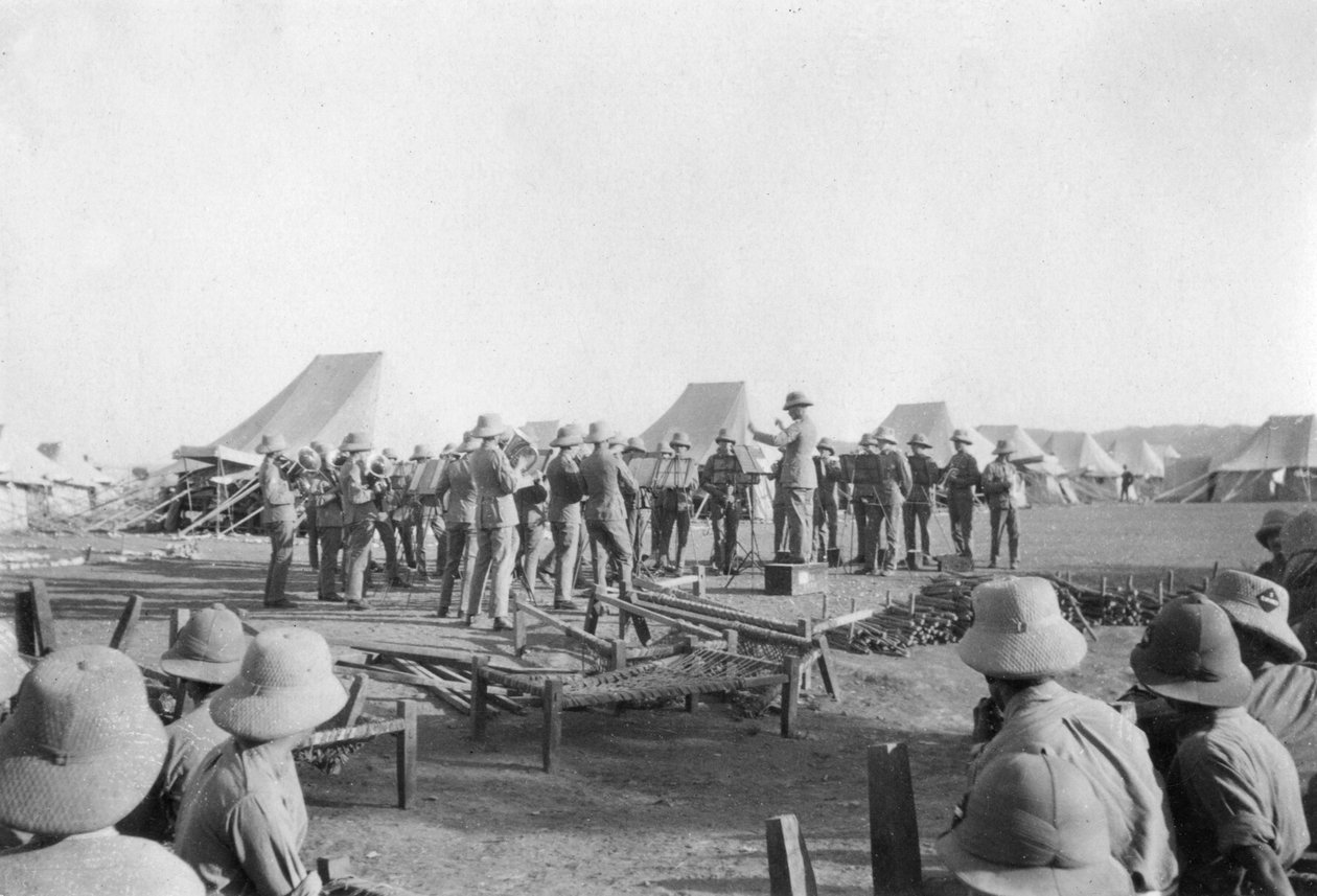 Cvičení armádní kapely, Howshera, 1917 od Unbekannt