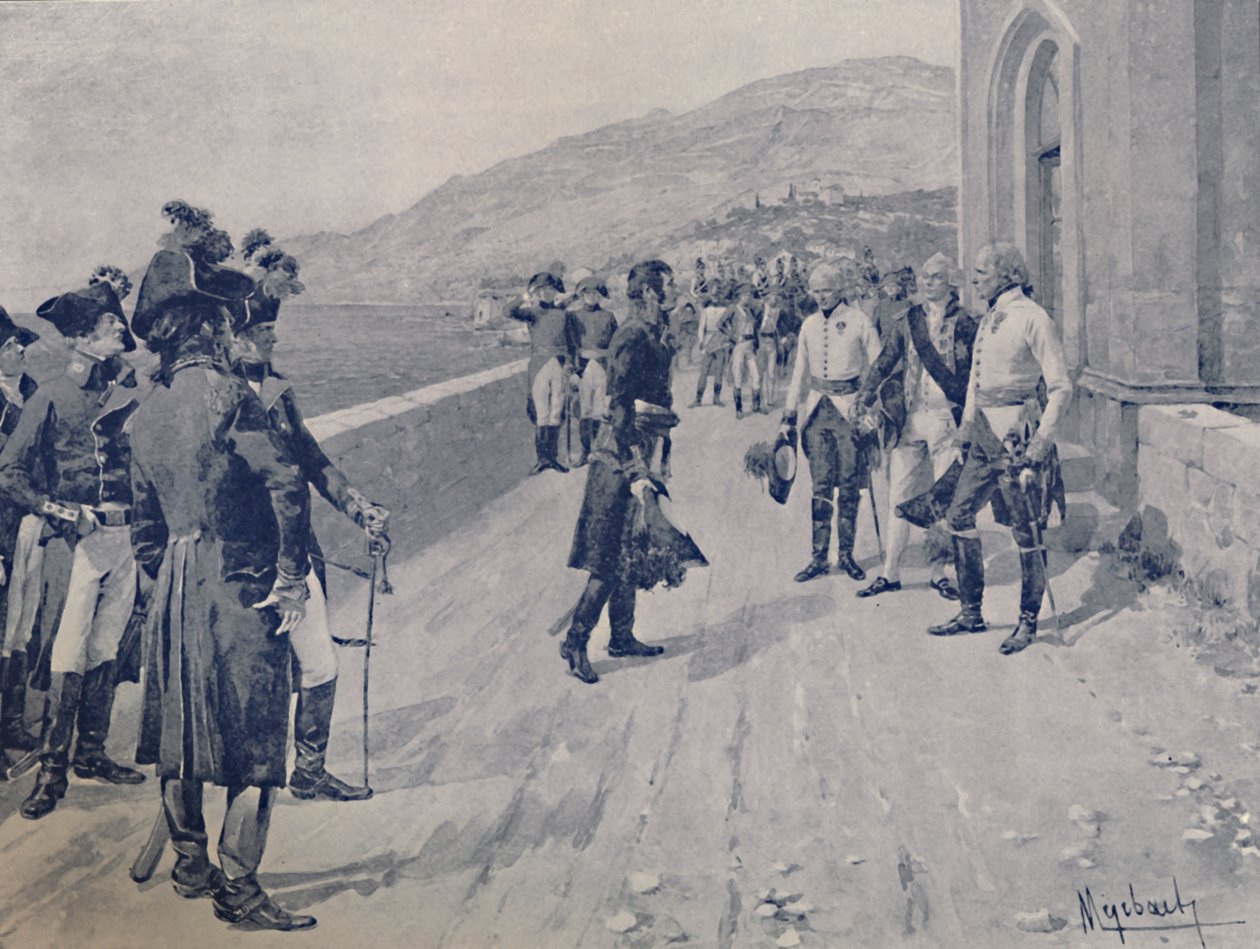 Zajištění kapitulace Massénas v Cornigliano, poblíž Janova, 1896 od Unbekannt