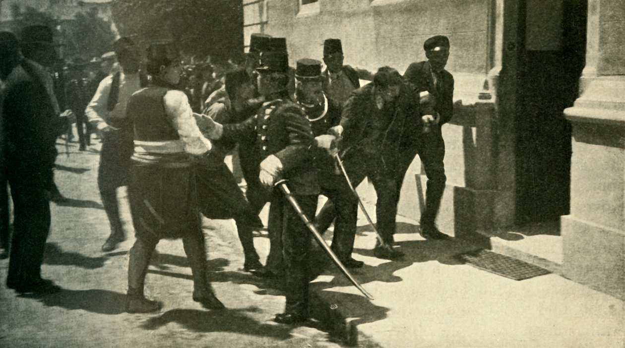 Zatčení Gavrila Principa... Sarajevo, 28. června 1914, c1920. od Unbekannt