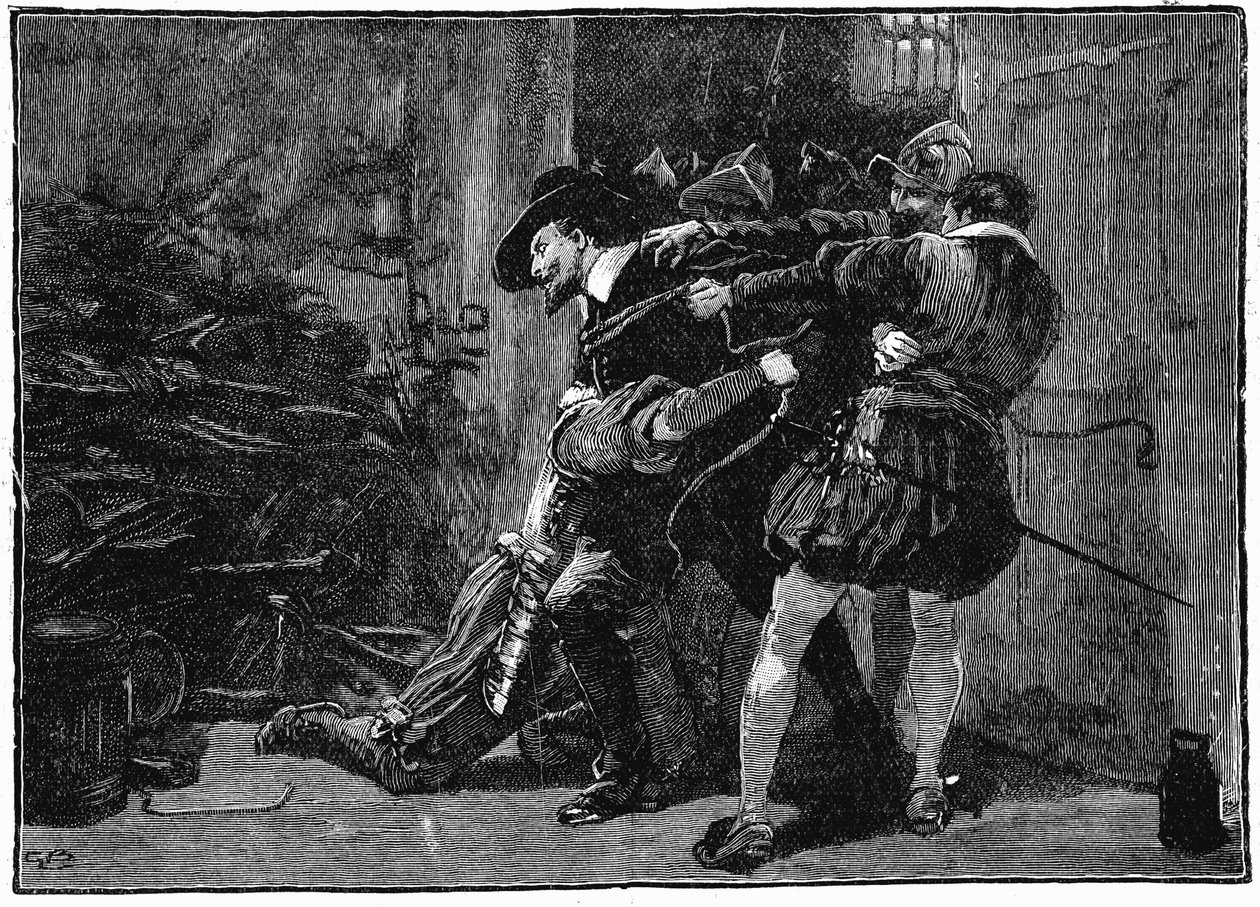Zatčení Guye Fawkese ve sklepích parlamentu, 1605 19. století od Unbekannt