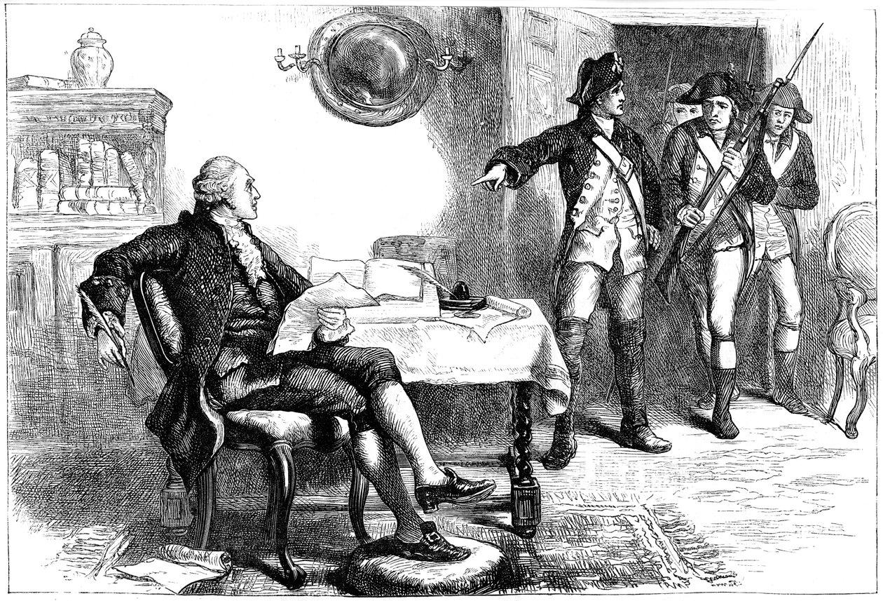 Zatčení Williama Franklina, New Jersey, 1776 c1880 od Unbekannt