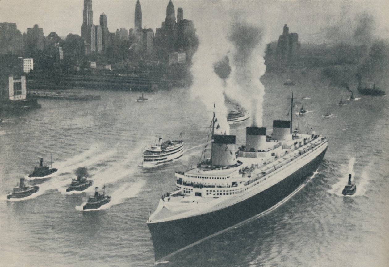 Příjezd Normandie do New Yorku, 1936 od Unbekannt