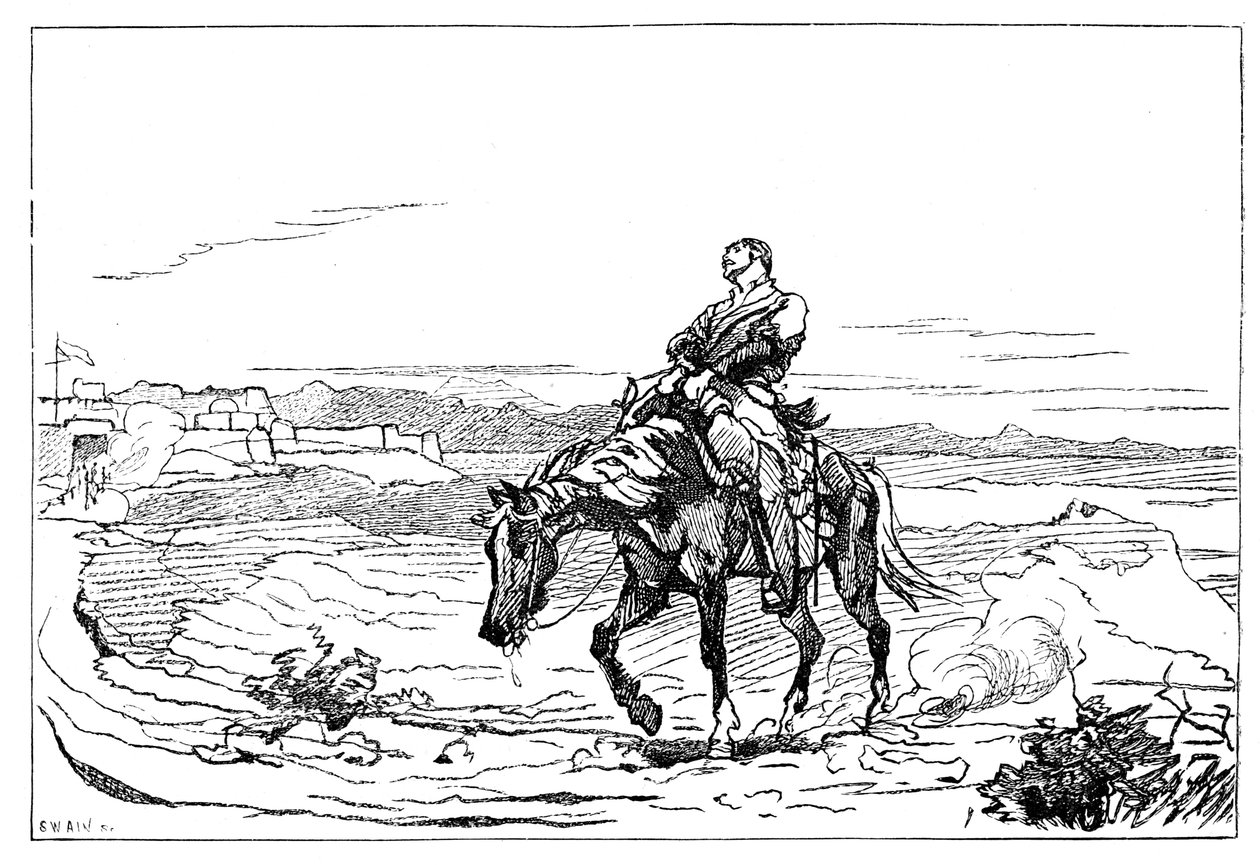 Příjezd Dr Brydona do Jalalabad, 13. ledna 1842, 1900 od Unbekannt