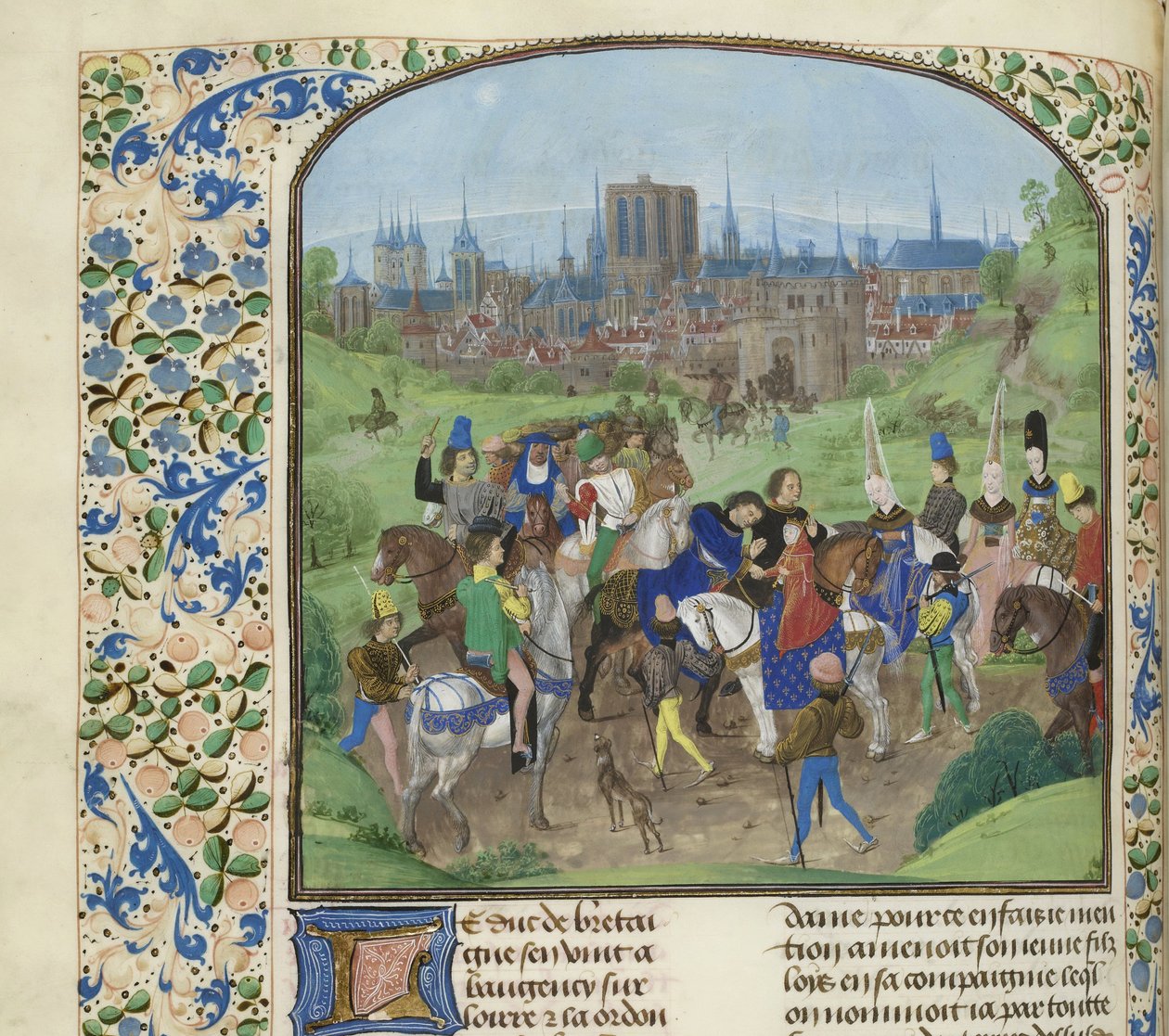 Příjezd vévody Ludvíka II. z Anjou do Paříže, cca 1470-1475. od Unbekannt