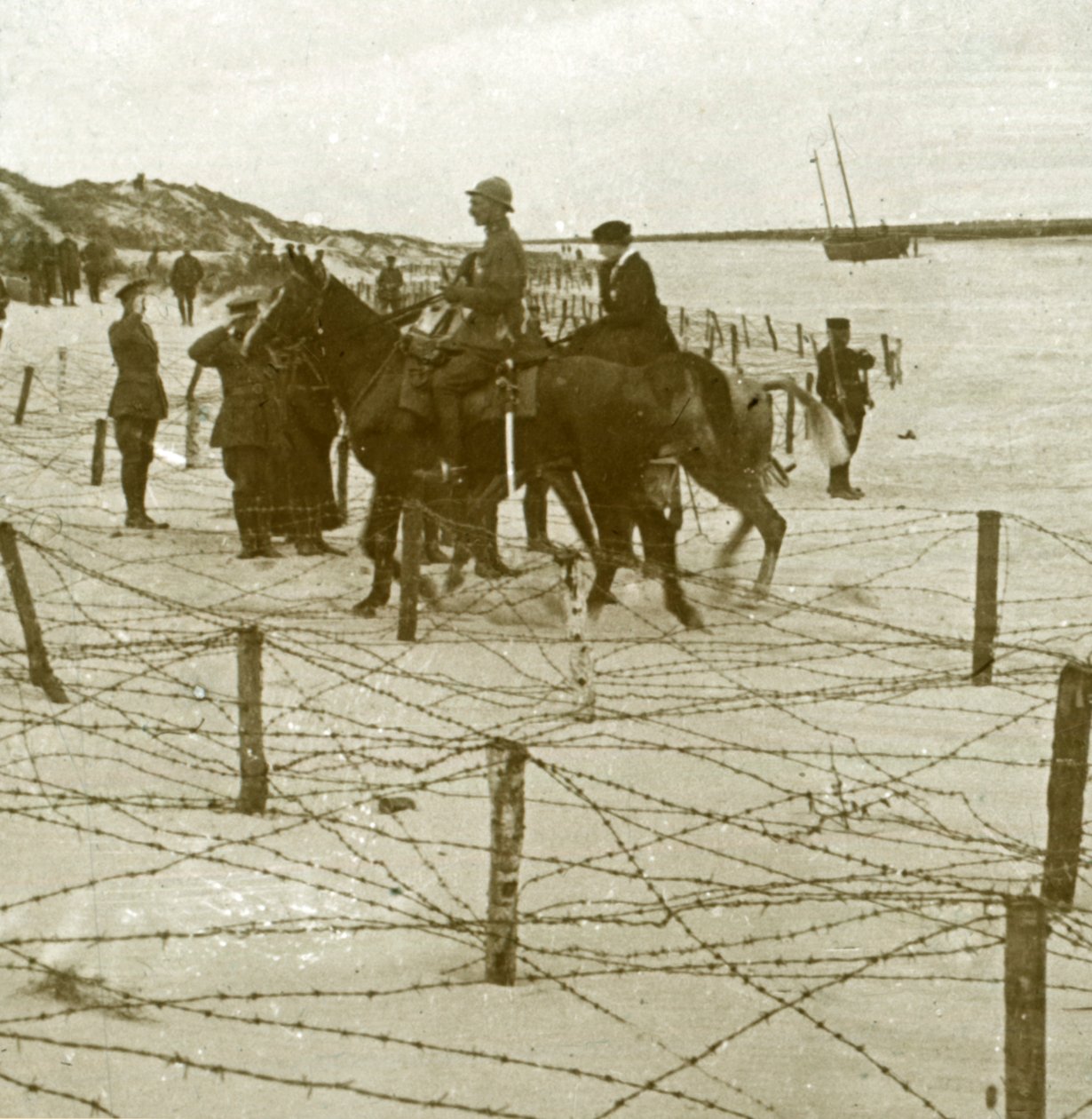 Přílet do La Panne, Flandry, Belgie, c1914-c1918 od Unbekannt