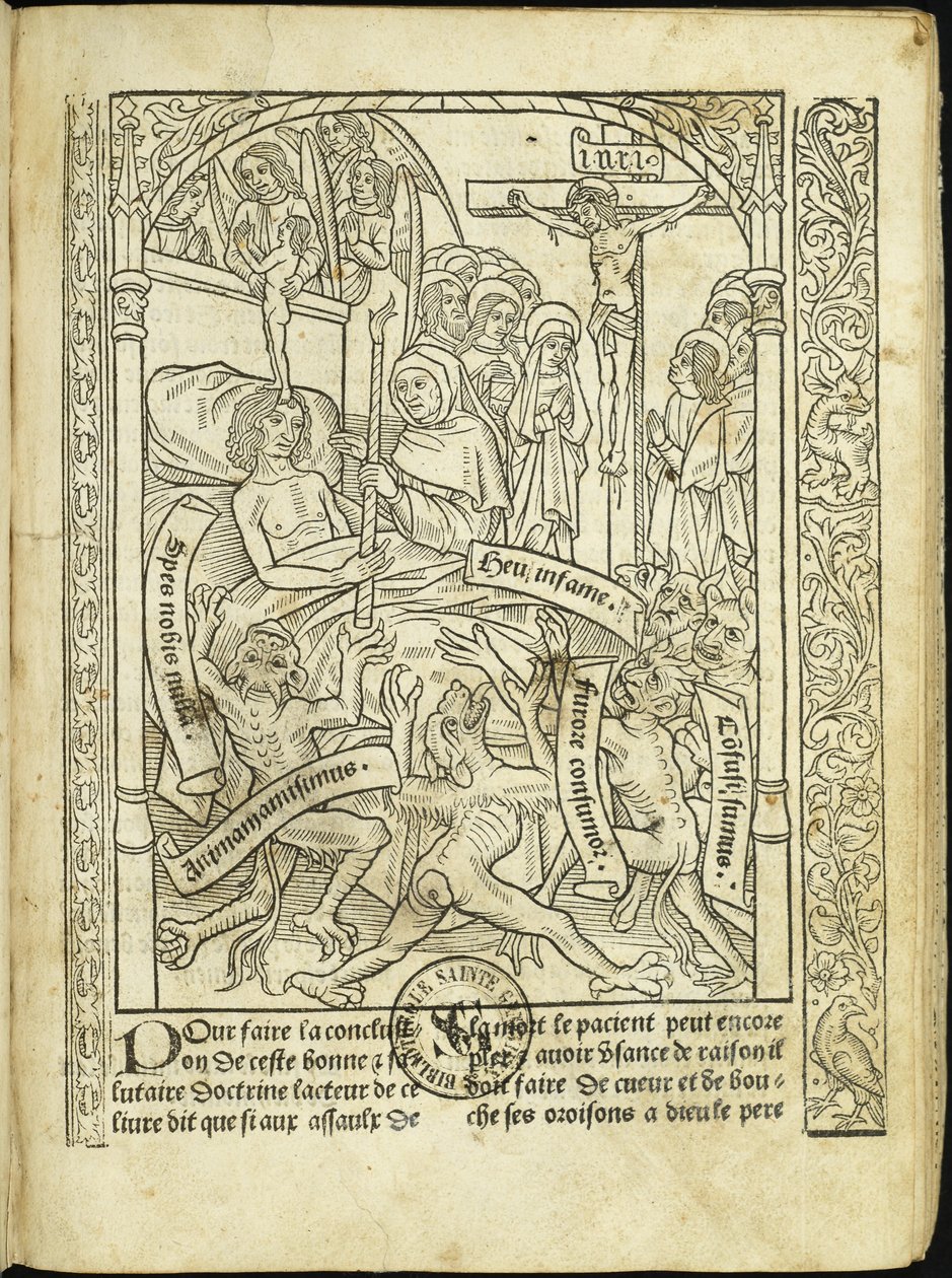 Ars moriendi Umění umírat, 1496. od Unbekannt