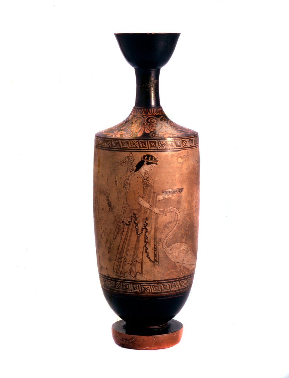 Artemis s labutí. Lekythos, bílý podklad, kolem 490 př. Kr od Unbekannt