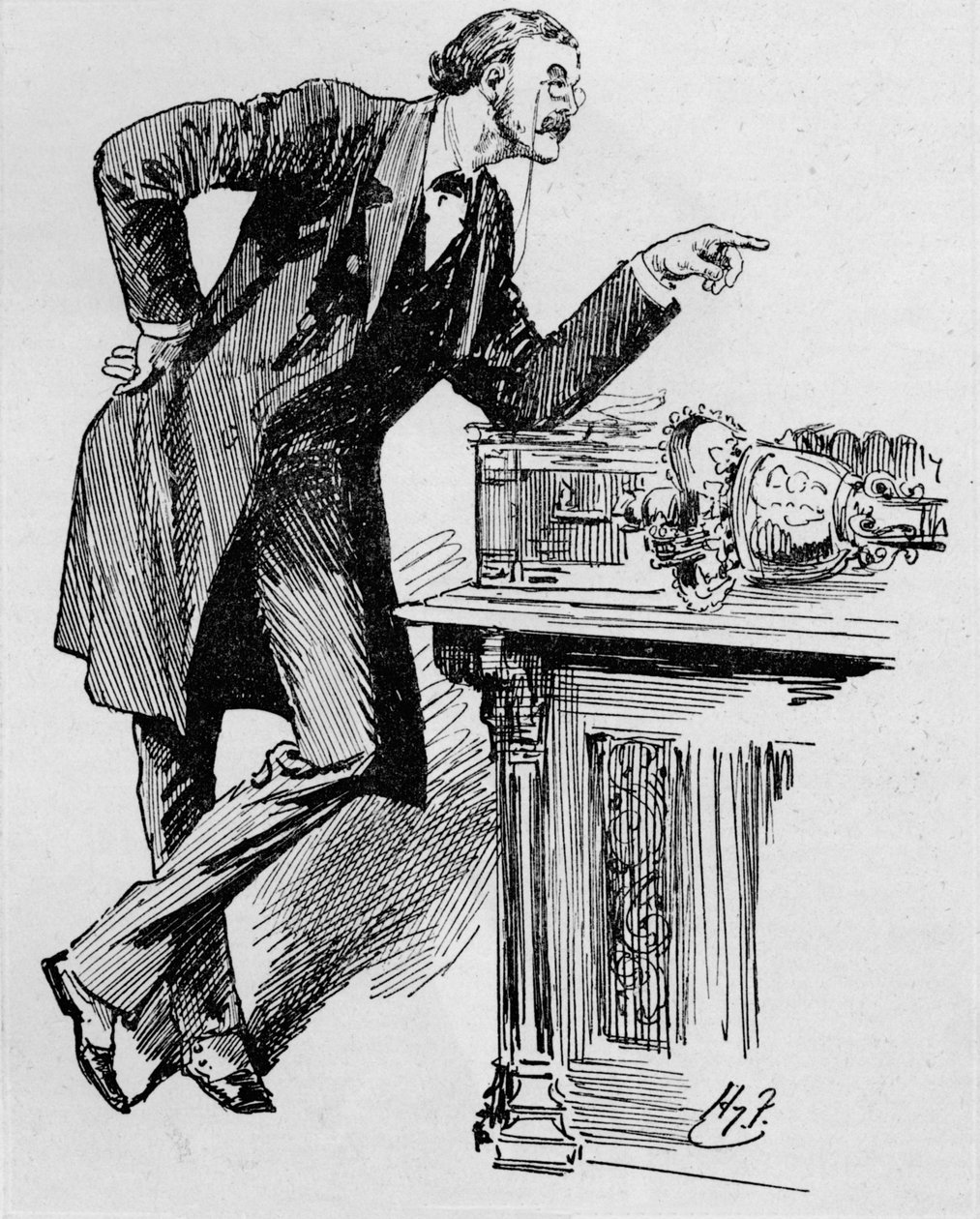 Arthur Balfour mluví v Dolní sněmovně, 1890s 1906. od Unbekannt