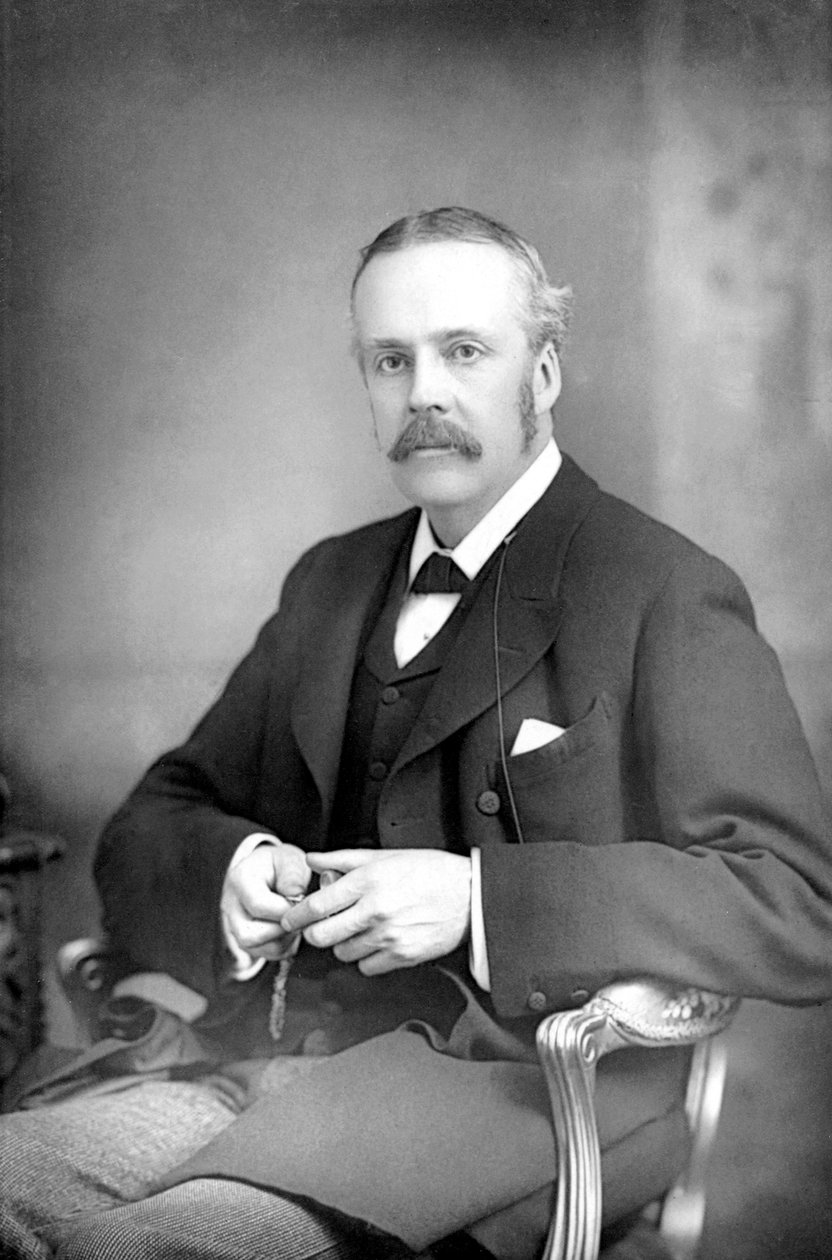 Arthur James Balfour 1848-1930, britský státník a filozof skotského původu, c1890 od Unbekannt