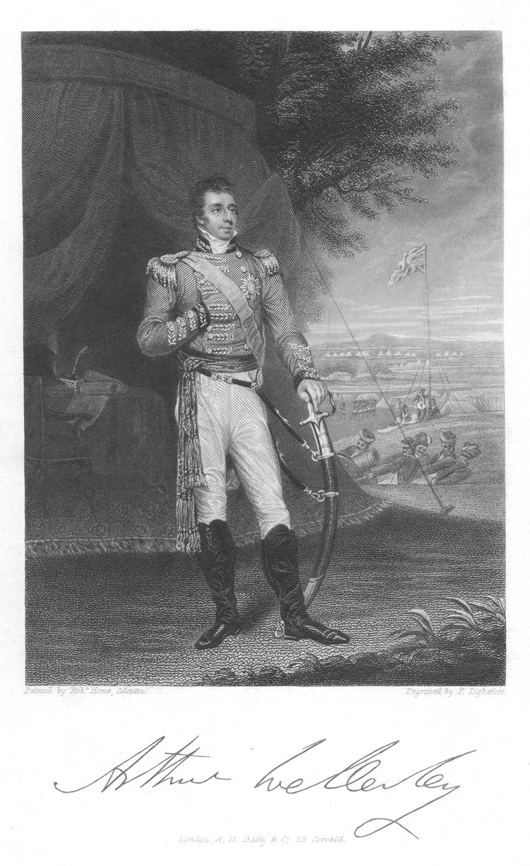 Arthur Wellesley, první vévoda z Wellingtonu, c1803 od Unbekannt
