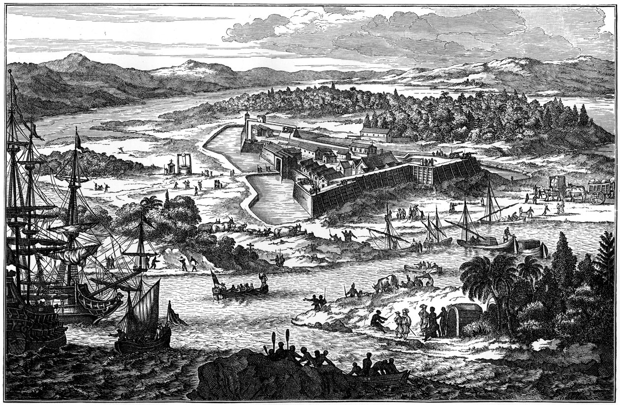 Arx Carolina, starověké opevněné sídliště v Charlestonu, Jižní Karolína, c1673 1901 od Unbekannt