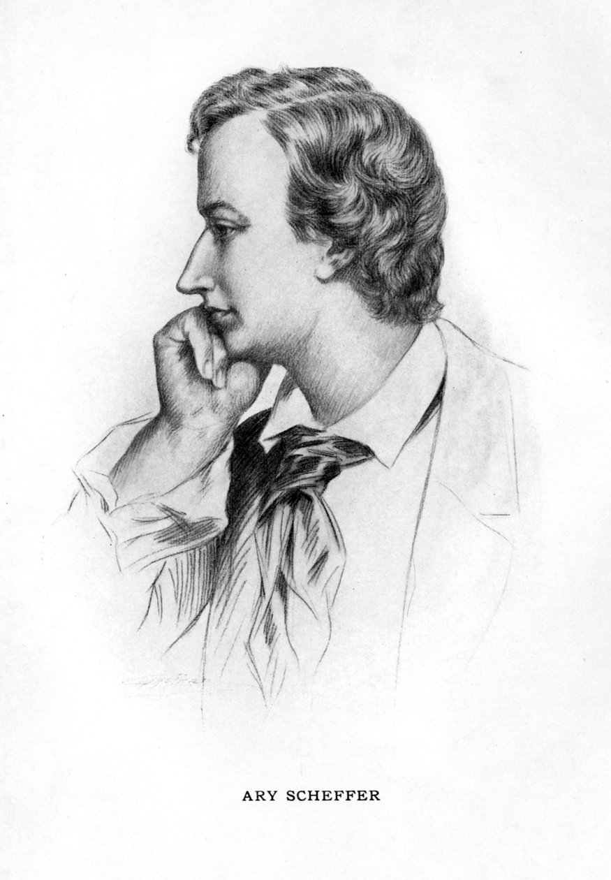 Ary Scheffer, francouzský malíř, 1912 od Unbekannt