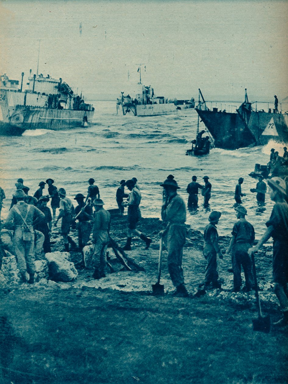 Jak slunce vycházelo v den invaze: S pýškem a lopatou se cesta uvolňuje, 1943–44 od Unbekannt