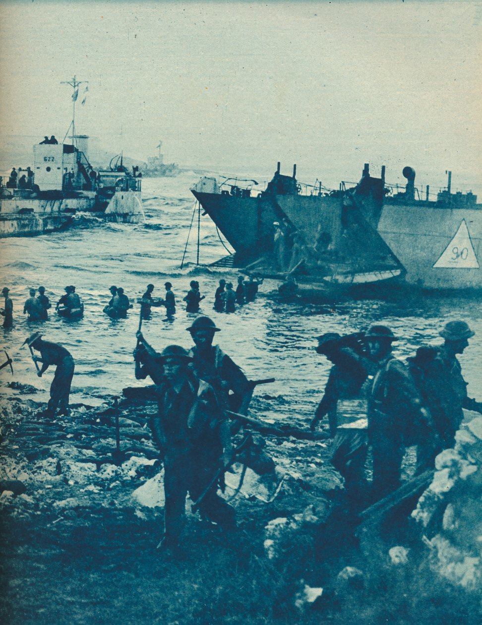 Jak slunce vycházelo v den invaze: S pýškem a lopatou se cesta uvolňuje, 1943–44 od Unbekannt