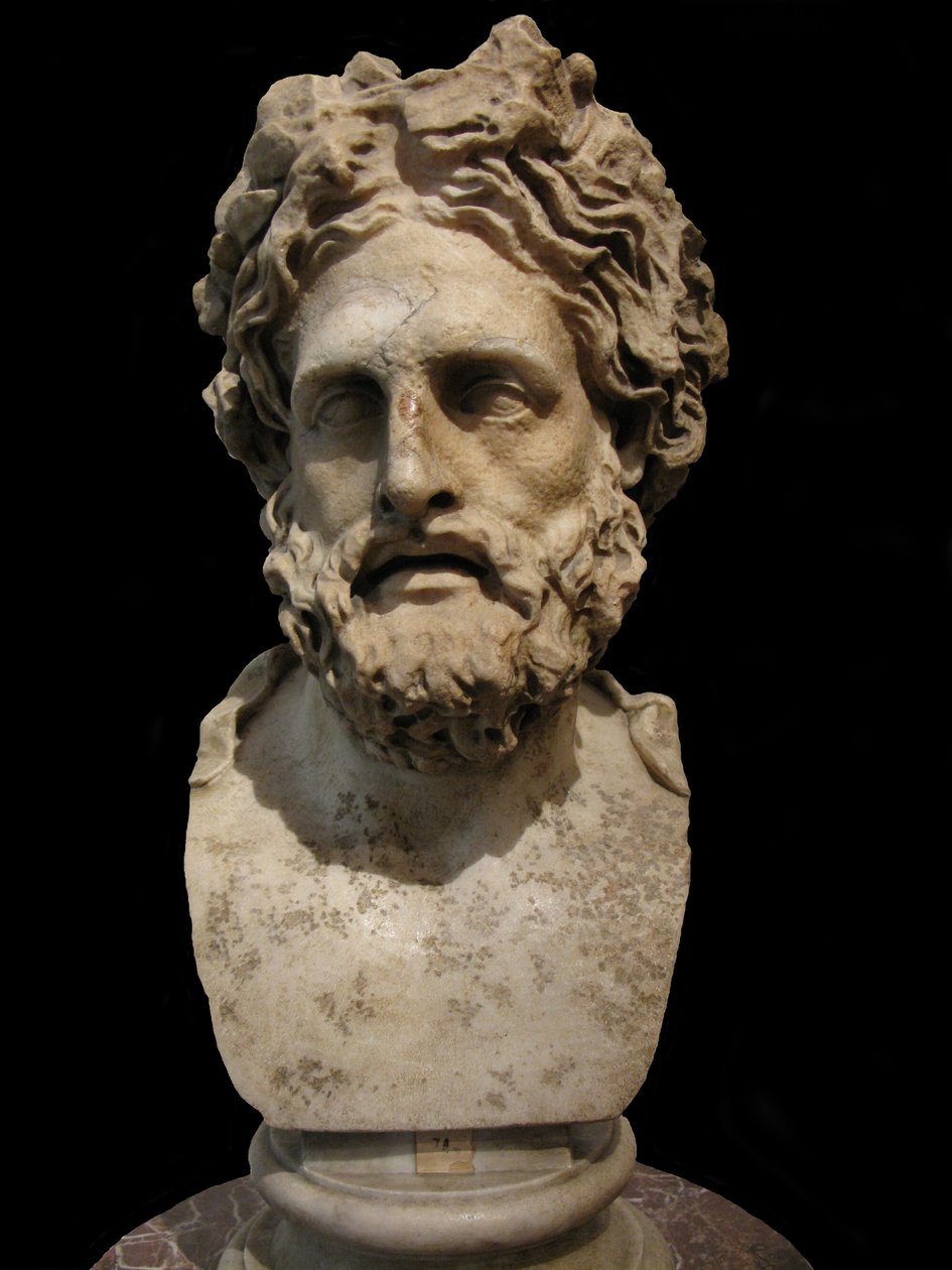 Asclepius, bůh lékařství a léčení. Římská kopie řecké sochy od Phyromachos, 2. století před naším letopočtem od Unbekannt