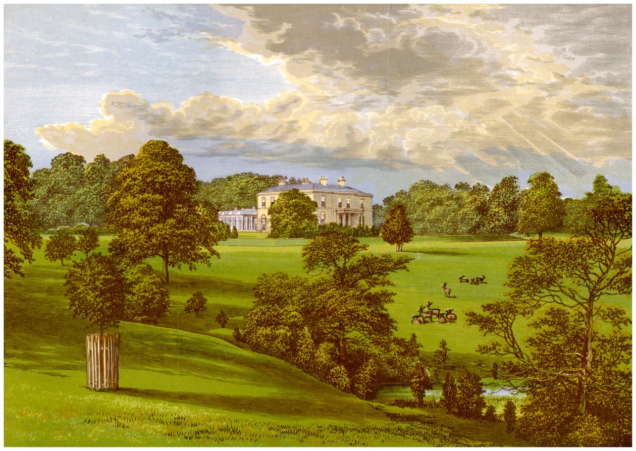 Ashcombe Park, Staffordshire, domov rodiny Sneyd, c1880 od Unbekannt