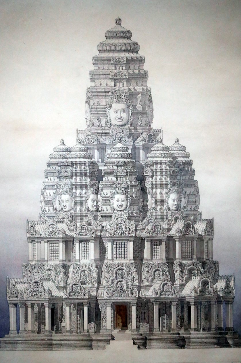 Muzeum asijských civilizací, Angkor, Objevování posvátného města Kambodže, Restaurování centrální věže zálivu, Louis Delaporte a Henri Deverin, Kambodža od Unbekannt