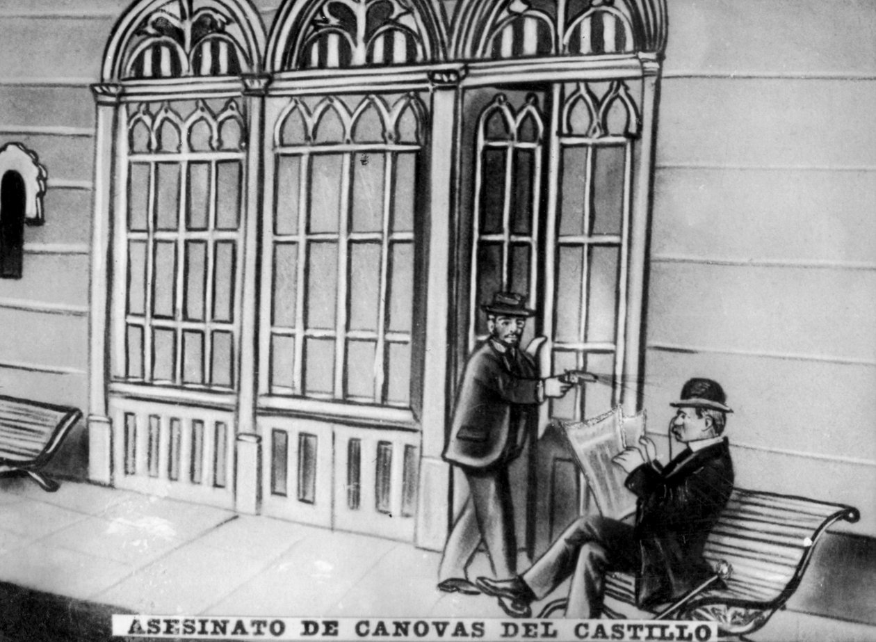 Atentát na Antonia Canovas del Castillo, 1897 od Unbekannt
