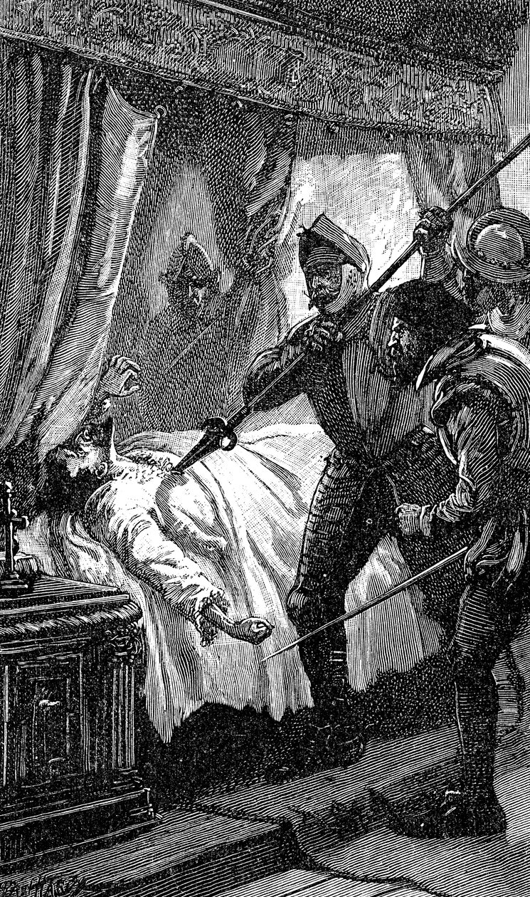 Atentát na Albrechta z Valdštejna, rakouského vojáka, 1634 19. stol. od Unbekannt