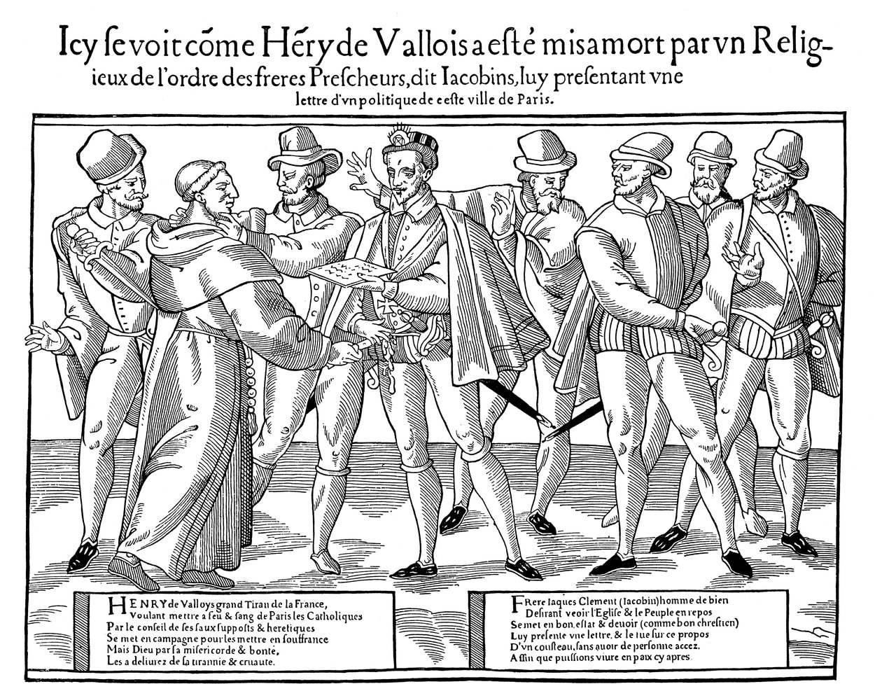 Atentát na Jindřicha III., francouzského krále, 1589 1589-1590 od Unbekannt