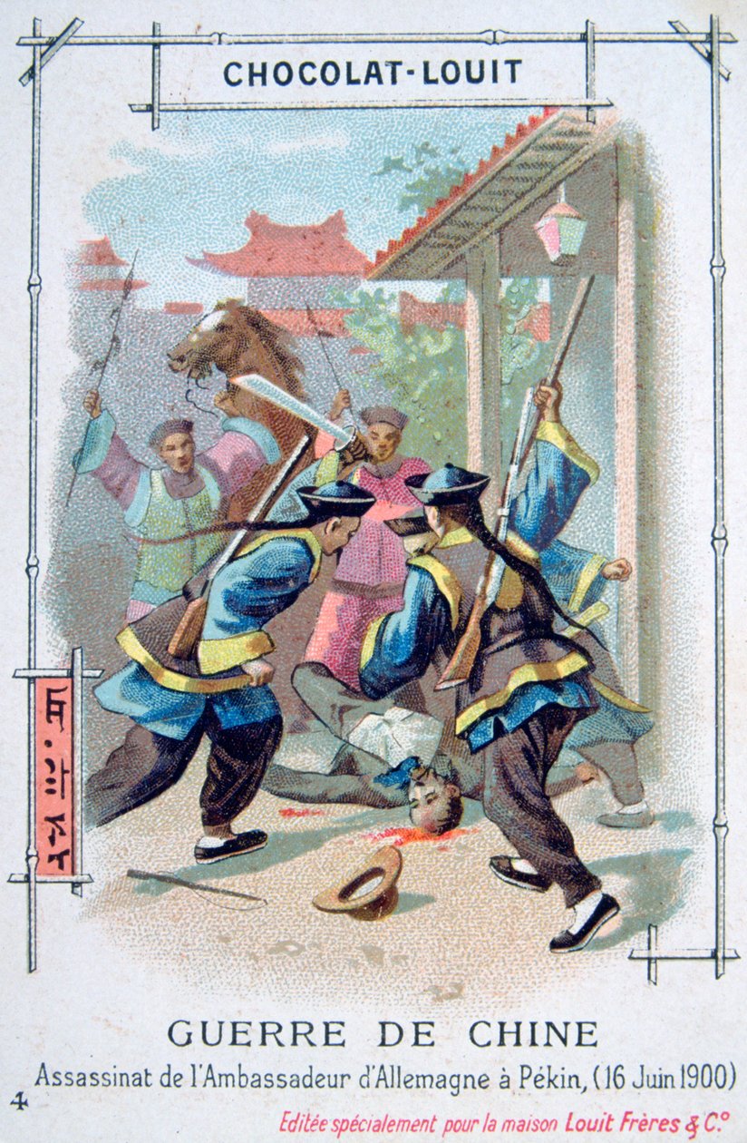 Atentát na německého velvyslance v Pekingu, Boxer Rebellion, Čína, 16. června 1900 od Unbekannt