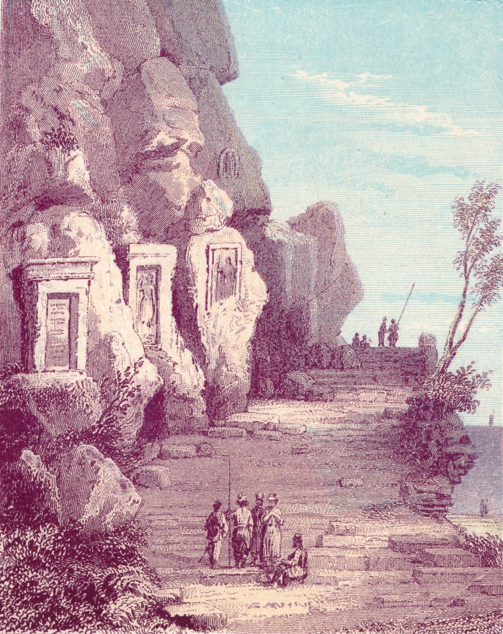 Asyrská socha na řece Nahr El Kelb nebo Dog River, c19. století. od Unbekannt