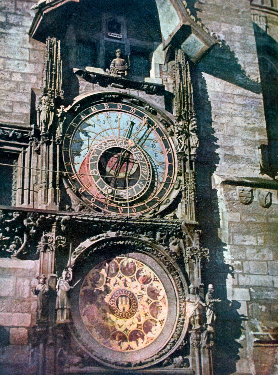 Orloj, Staroměstská radnice, Praha, Česká republika, 1943 od Unbekannt