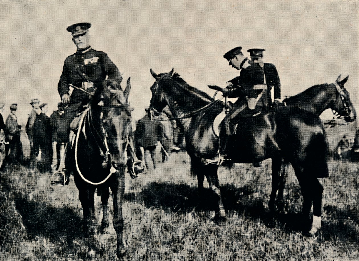 Na vojenských manévrech, c1916, 1945. od Unbekannt